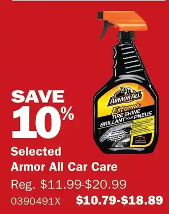 PartSource Armor all car care offer