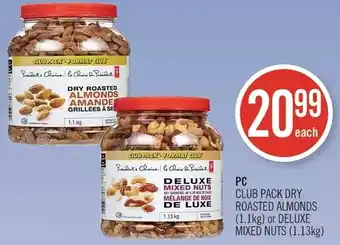 Shoppers Drug Mart Pc club pack dry roasted almonds or deluxe mixed nuts offer