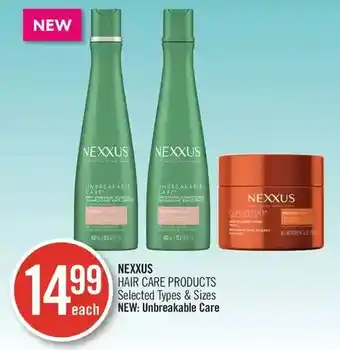 Shoppers Drug Mart Nexxus hair care products | unbreakable care offer