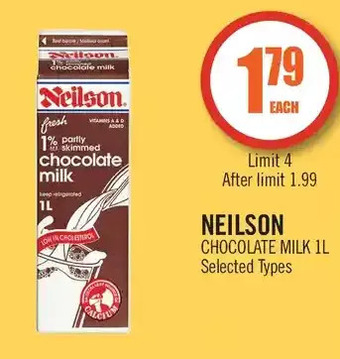 Shoppers Drug Mart Neilson chocolate milk offer