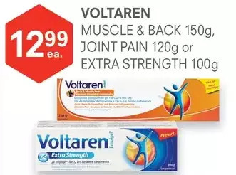 Guardian Pharmacy Voltaren muscle & back, joint pain or extra strength offer