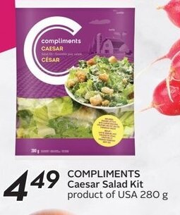 Sobeys COMPLIMENTS Caesar Salad Kit offer