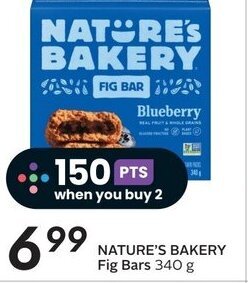Sobeys NATURE'S BAKERY Fig Bars 340 g offer