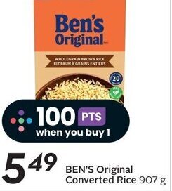 Sobeys BEN'S Original Converted Rice 907 g offer