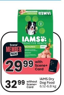Sobeys IAMS Dry Dog Food offer