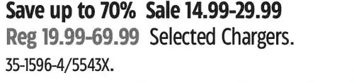 Canadian Tire Chargers offer