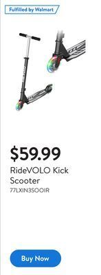 Walmart Ridevolo kick scooter offer