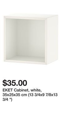 IKEA Eket cabinet, white, 35x25x35 cm (13 3/4x9 7/8x13 3/4 ) offer