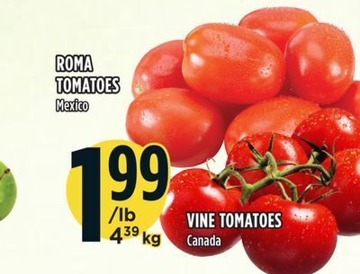 Marché Adonis Roma tomatoes offer