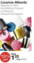 Bulk Barn Licorice allsorts offer