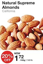 Bulk Barn Natural supreme almonds offer
