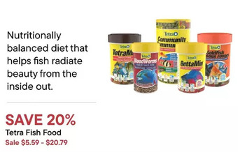 Petvalu Tetra fish food offer