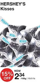 Bulk Barn Hershey's kisses offer