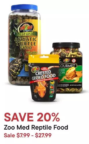 Petvalu Zoo med reptile food offer