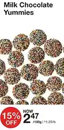 Bulk Barn Milk chocolate yummies offer