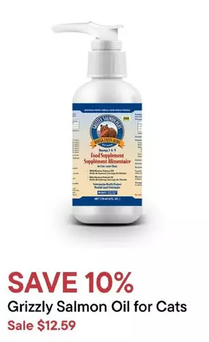 Petvalu Grizzly salmon oil for cats offer