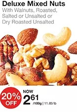 Bulk Barn Deluxe mixed nuts offer