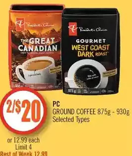 Shoppers Drug Mart Pc ground coffee offer