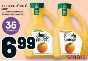 Metro SIMPLY REFRIGERATED ORANGE JUICE offer