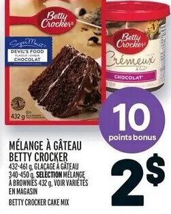 Metro BETTY CROCKER CAKE MIX offer