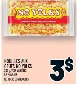 Metro NO YOLKS EGG NOODLES offer