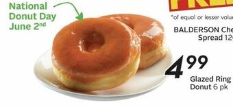 Sobeys Glazed Ring Donut 6 pk offer