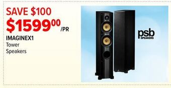 2001 Audio Video Psb tower speakers offer