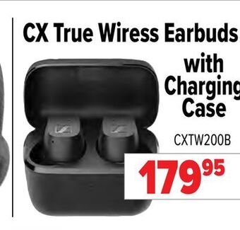 2001 Audio Video Sennheiser cx true wiress earbuds with charging case offer