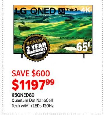 2001 Audio Video Lg quantum dot nanocell tech w/minileds 120hz offer