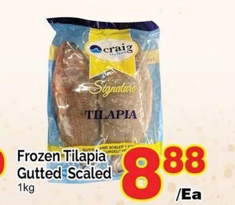 T&T Supermarket Frozen tilapia gutted scaled, 1kg offer