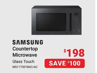 Visions Electronics Samsung countertop microwave offer