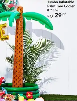 Party City Jumbo inflatable palm tree cooler offer