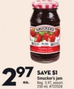 Giant Tiger Smucker's jam offer