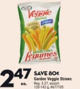 Giant Tiger Garden Veggie Straws offer
