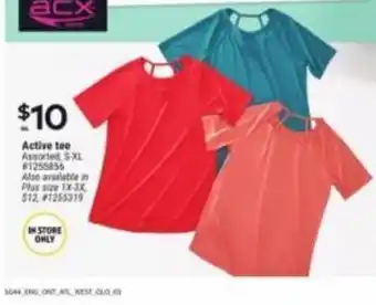 Giant Tiger Active tee Assorted S-XL #1255856 offer