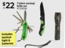 Giant Tiger 3 Piece Survival Knife Set offer