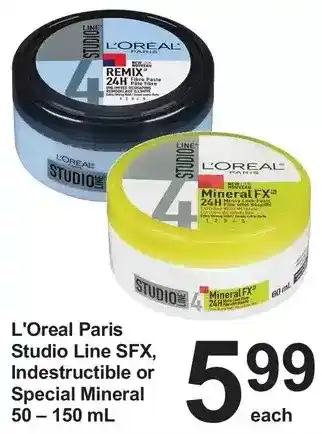Pharmasave L'oréal paris studio line sfx, indestructible or special mineral offer