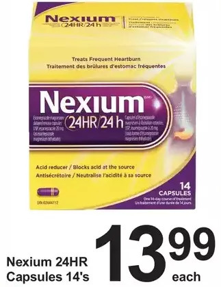 Pharmasave Nexium 24hr capsules offer
