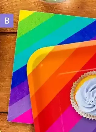 Party City Rainbow lunch napkin, 16-ct offer