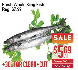Skyland Foodmart Fresh whole king fish offer