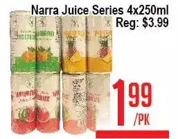 Skyland Foodmart Narra juice series offer