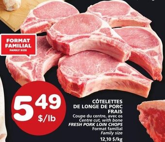 IGA Fresh Pork Loin Chops offer