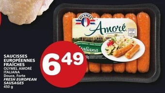 IGA FRESH EUROPEAN SAUSAGES offer