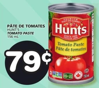 IGA HUNT'S TOMATO PASTE 156 mL offer