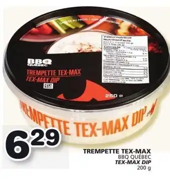 IGA TREMPETTE TEX-MAX BBQ QUÉBEC TEX-MAX DIP offer