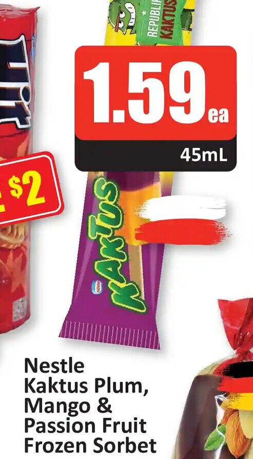 Starsky Nestle Kaktus Plum, Mango & Passion Fruit Frozen Sorbet offer