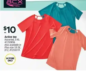 Giant Tiger Active tee Assorted, S-XL offer