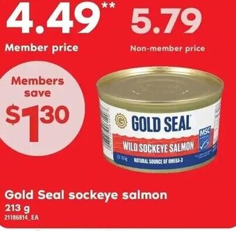 Loblaws Gold Seal sockeye salmon 213 g offer