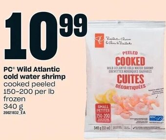 Loblaws PC® Wild Atlantic cold water shrimp offer