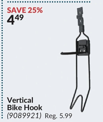 Princess Auto Vertical Bike Hook offer